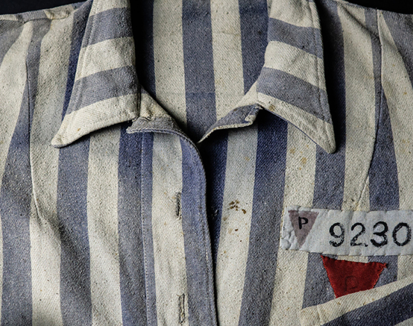 Marynarka męska, pasiak, naszyty numer 9230