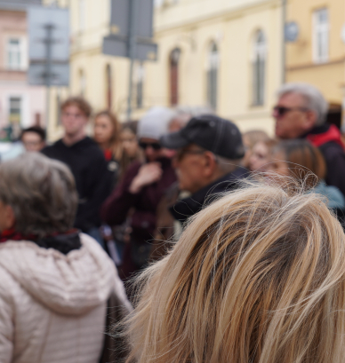 Grupa kilkunastu osób 