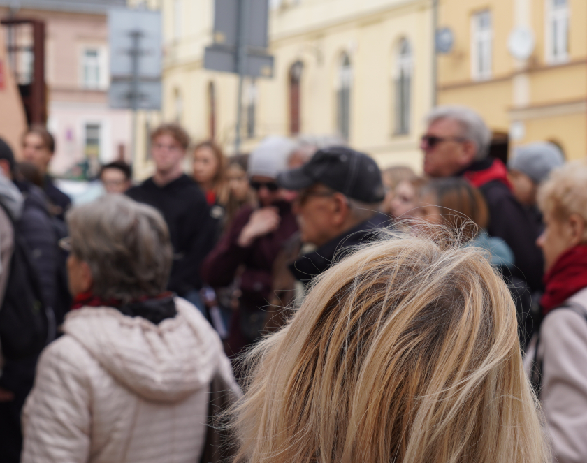Grupa kilkunastu osób